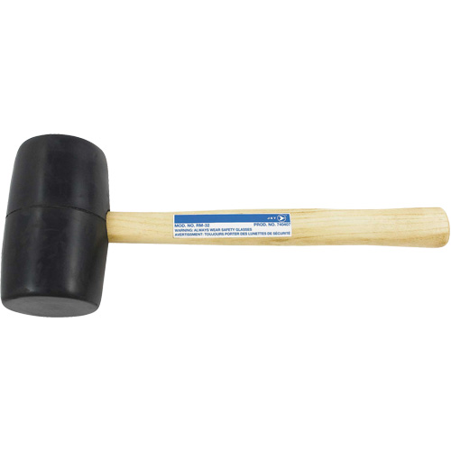 RM-32 Rubber Mallet, 32 oz., Wood Handle, 13-1/2" L St. Lawrence Industrial & Safety Supply