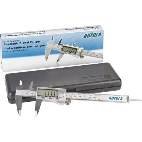 Electronic Digital Calipers, 0.001" (0.03 mm) Resolution, 0 - 6" (0 - 152 mm) Range St. Lawrence Industrial & Safety Supply