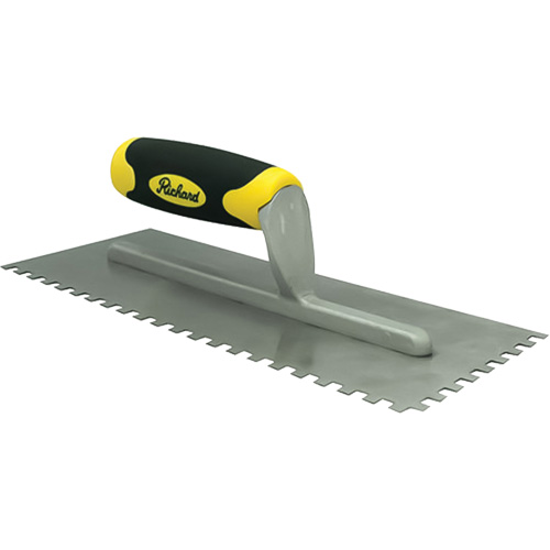 Truelles dent&eacute;es avec prise Ergo-Grip pour lapplication des adh&eacute;sifs St. Lawrence Industrial & Safety Supply