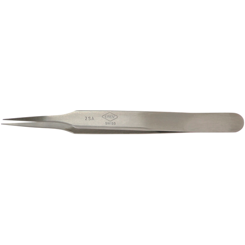 Tweezers - Pointed Tip, Straight Relieved St. Lawrence Industrial & Safety Supply