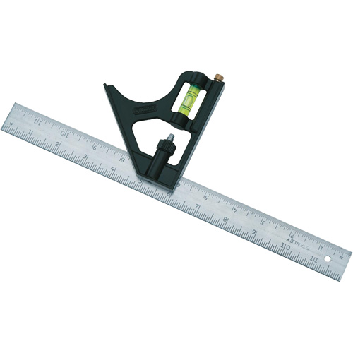 &eacute;querre combin&eacute;e, 12" lo, 1/8"/1/16"/1/32" Graduations St. Lawrence Industrial & Safety Supply