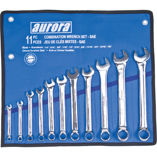 Wrench Set, Combination, 11 Pieces, Imperial St. Lawrence Industrial & Safety Supply