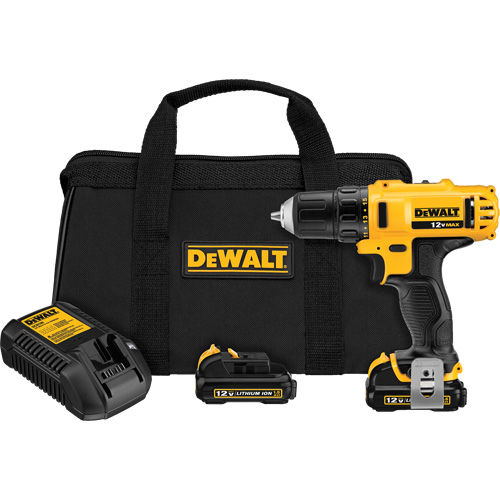 Ensemble perceuse/visseuse max, Lithium-ion, 12 V, Mandrin 3/8", Couple 189 UWO St. Lawrence Industrial & Safety Supply