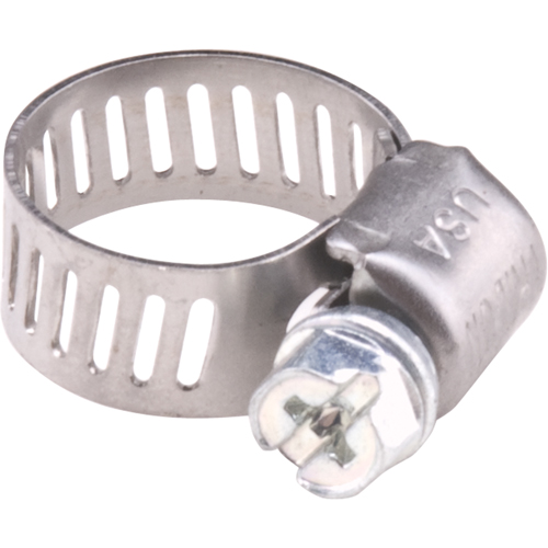 Hose Clamps - Stainless Steel Band & Zinc Plated Screw, Min Dia. 0.563, Max Dia. 1-1/4" St. Lawrence Industrial & Safety Supply