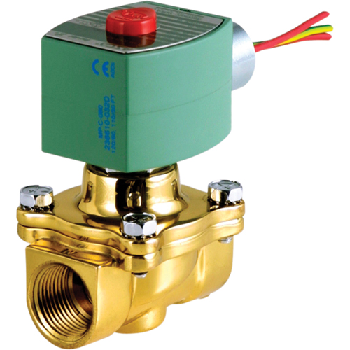 &eacute;lectrovannes &agrave; commande pilote deux voies, Tuyau de 1/2", 150 psi St. Lawrence Industrial & Safety Supply