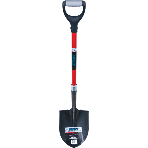 Pelle ronde robuste, Lame Acier au carbone, Fibre de verre, Manche Prise en D St. Lawrence Industrial & Safety Supply