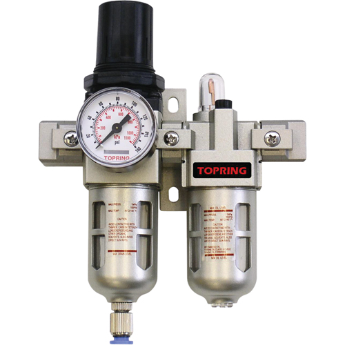 Airflo Compact Filter/Regulator & Lubricator (Gauge Included), 1/4" NPT St. Lawrence Industrial & Safety Supply