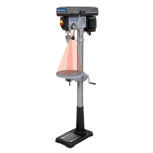 Perceuses &agrave; colonne de plancher avec laser, 13", Mandrin 5/8", 3600 tr/min St. Lawrence Industrial & Safety Supply