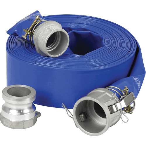 Lay-Flat Discharge Hose Kit for Water Pump, 3" x 600" St. Lawrence Industrial & Safety Supply
