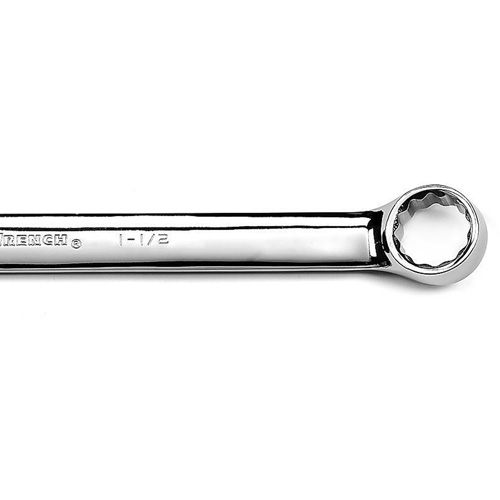 12-Point Long Pattern Combination Wrench, 12 Point, 1-1/2", Chrome/Polished Finish St. Lawrence Industrial & Safety Supply