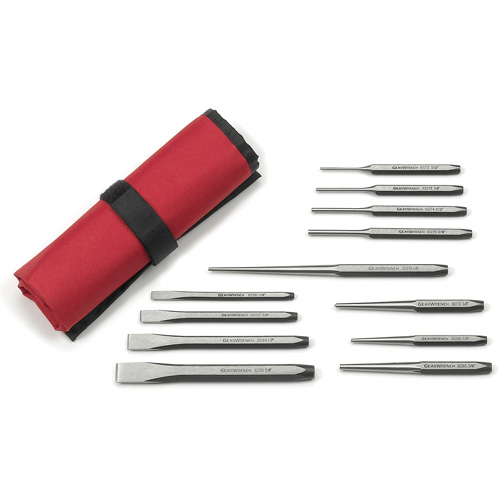 Punch & Chisel Set, 12 Pieces St. Lawrence Industrial & Safety Supply