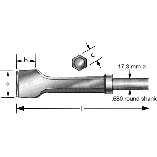 Burin pneumatique a/collier de r&eacute;tention St. Lawrence Industrial & Safety Supply