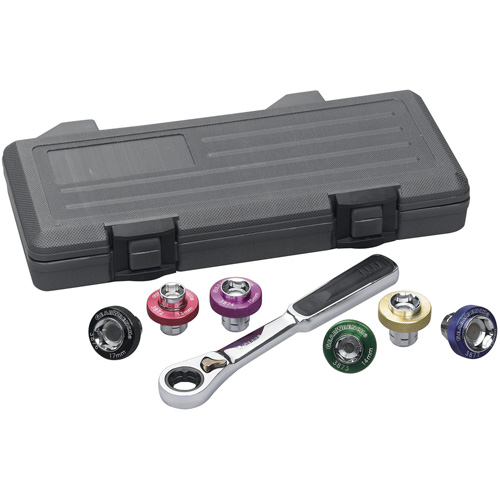 6 Point Magnetic Oil Drain Plug Metric Socket Set, 7 Pieces, 3/8" Drive Size St. Lawrence Industrial & Safety Supply