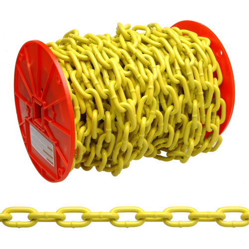 Chaîne ronde &eacute;prouv&eacute;e, Acier &agrave; faible teneur en carbone, 1/4" x 60' (18,3 m) l, Calibre 30, Charge d'utilisation 1300 lb (0,65 tonne) St. Lawrence Industrial & Safety Supply