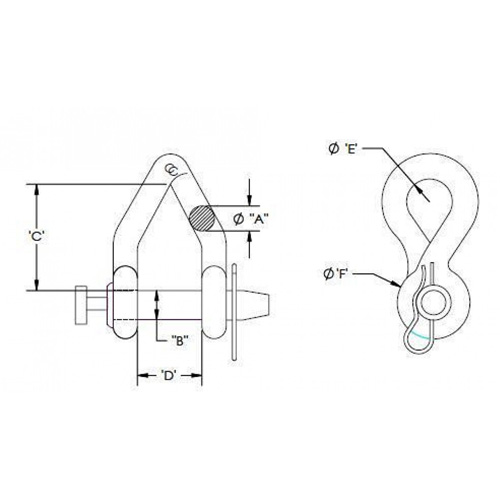Campbell&reg; Short Body Twisted Clevis St. Lawrence Industrial & Safety Supply