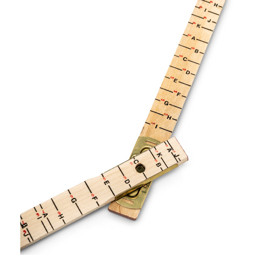 R&egrave;gle de maçon surdimensionn&eacute; Red End, 6' lo, Bois, Graduations de 1/16" St. Lawrence Industrial & Safety Supply
