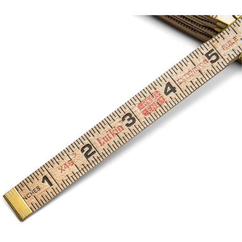 R&egrave;gle pliante, 6' lo, Bois, Graduations de 1/16" St. Lawrence Industrial & Safety Supply
