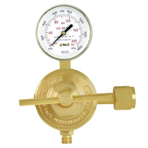 Medium-to-Heavy-Duty Station Regulator, Acetylene, 7/8"-14LH(F) Inlet St. Lawrence Industrial & Safety Supply
