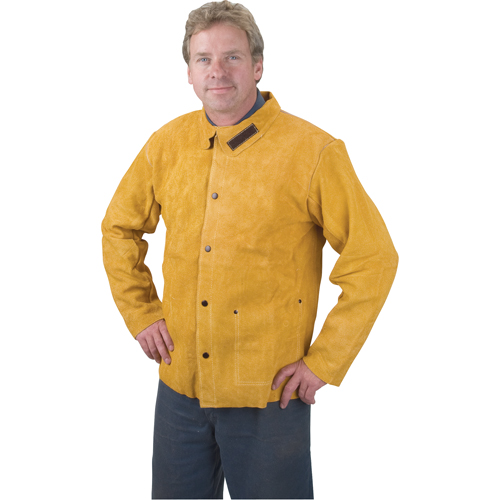 Veste de soudage, Cuir, Moyen, Golden Brown St. Lawrence Industrial & Safety Supply