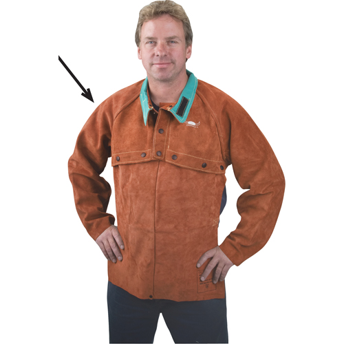 Leather Cape Sleeves, 3X-Large, Lava Brown St. Lawrence Industrial & Safety Supply