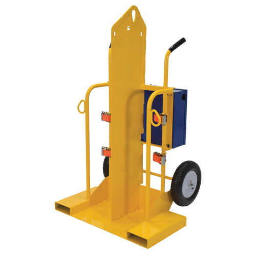 Chariot pour chalumeau et bouteille de soudage, Roues Pneumatique, Base de 24" la x 19-1/2" lo, 500 lb St. Lawrence Industrial & Safety Supply