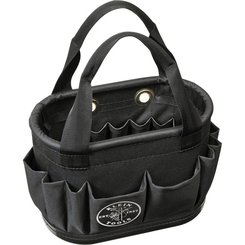 Seau a&eacute;rien &agrave; corps dur avec 29 poches, 14" lo x 10" h, Polyester, Noir St. Lawrence Industrial & Safety Supply