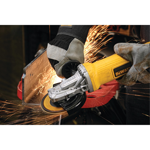 Petite meuleuse d'angle avec interrupteur &agrave; palette, 4-1/2", 120 V, 9 A, 12 000 Tr/min St. Lawrence Industrial & Safety Supply