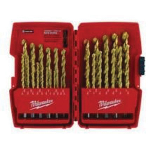 Jeu de forets &eacute;tag&eacute;s Thunderbolt, 29 morceaux, Acier rapide St. Lawrence Industrial & Safety Supply