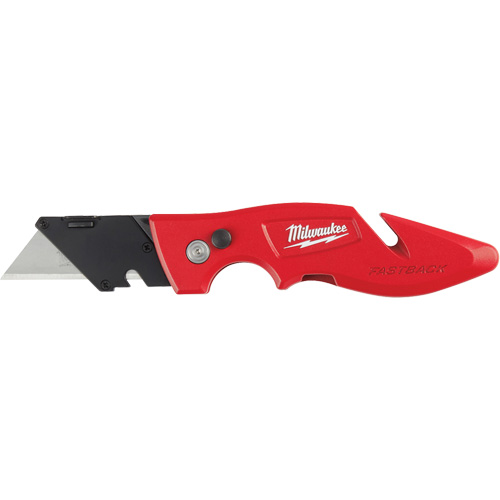 Fastback Flip Utility Knife, 2" Blade, Carbon Steel Blade, Metal Handle St. Lawrence Industrial & Safety Supply