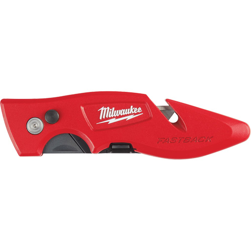 Fastback Flip Utility Knife, 2" Blade, Carbon Steel Blade, Metal Handle St. Lawrence Industrial & Safety Supply