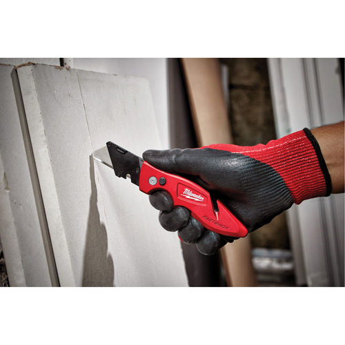 Fastback Flip Utility Knife, 2" Blade, Carbon Steel Blade, Metal Handle St. Lawrence Industrial & Safety Supply