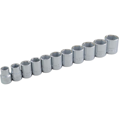 Socket Set, 11 Pcs, 3/8" Drive Size St. Lawrence Industrial & Safety Supply
