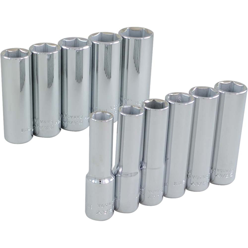 Jeu de douilles, 11 Mcx, Prise de 3/8", Profond St. Lawrence Industrial & Safety Supply