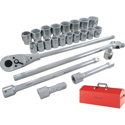 Jeu de douilles et accessoires, 26 Mcx, Prise de 3/4" St. Lawrence Industrial & Safety Supply