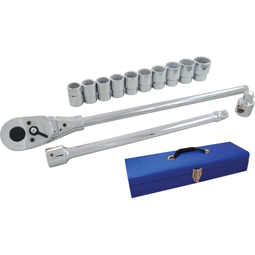 Socket & Attachment Set, 15 Pcs, 3/4" Drive Size St. Lawrence Industrial & Safety Supply
