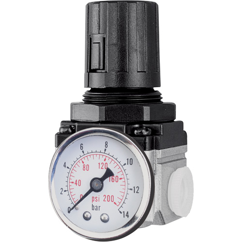 R&eacute;gulateur de d&eacute;bit d'air (manom&egrave;tre compris), 1/4" NPT, PSI max. de 220 PSI, Modulaire St. Lawrence Industrial & Safety Supply