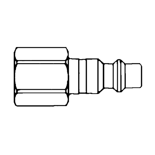Quick Couplers - 1/2" Industrial, One Way Shut-Off - Plugs, 3/8" St. Lawrence Industrial & Safety Supply