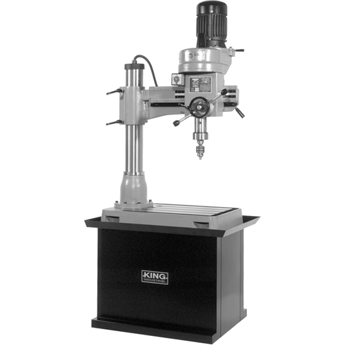 Radial Drilling Machine, 1/2" Chuck, 5 Speed(s), 21-5/8" W X 19-5/8" L, #3 Morse St. Lawrence Industrial & Safety Supply
