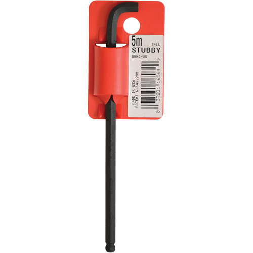 Cl&eacute; hexagonale &agrave; tige longue, embout Sph&eacute;rique, 5 mm x 119 mm lo, Forme en L St. Lawrence Industrial & Safety Supply