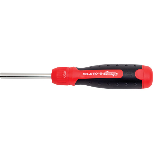Tournevis &agrave; cliquet inviolable, 8-1/2" lo, Prise Coussin&eacute;e St. Lawrence Industrial & Safety Supply