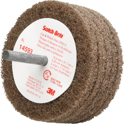 Disque de tronçonnage et de polissage Scotch-Brite, 3" dia. St. Lawrence Industrial & Safety Supply