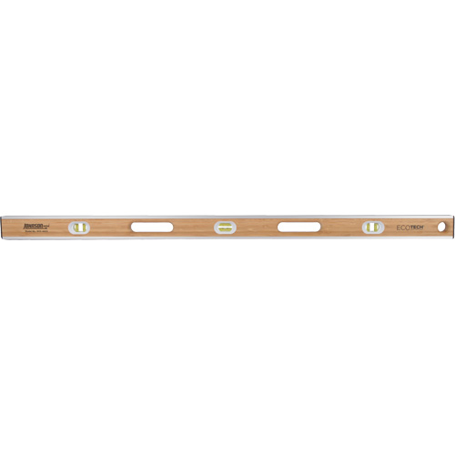 Niveau en bambou Eco-Tech, Poutre en I, 48" lo, Bois, 3, Non magn&eacute;tique St. Lawrence Industrial & Safety Supply