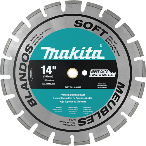 Lame de diamant segment&eacute;e pour mat&eacute;riau doux St. Lawrence Industrial & Safety Supply