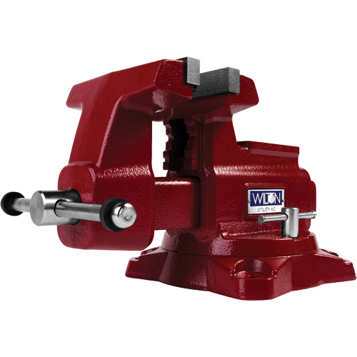 Utility HD Bench Vise, 6-1/2" Jaw Width, 4-1/4" Throat Depth St. Lawrence Industrial & Safety Supply