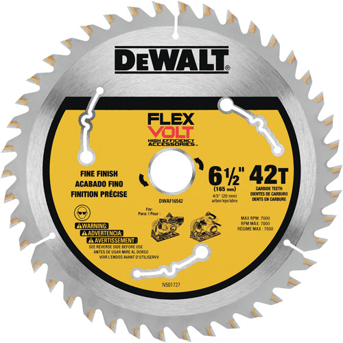 FlexVolt&reg; TrackSaw Blade, 6-1/2", 42 Teeth, Wood Use St. Lawrence Industrial & Safety Supply