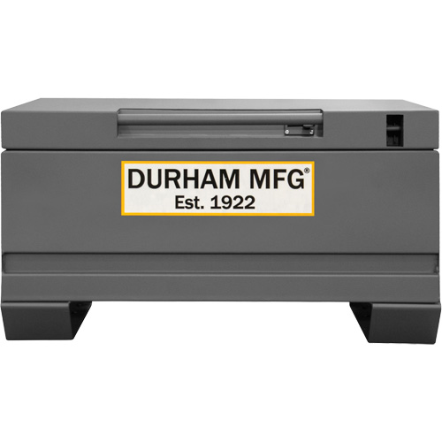 Jobsite Storage Box, 32" x 19" x 17-13/16", Steel, Grey St. Lawrence Industrial & Safety Supply