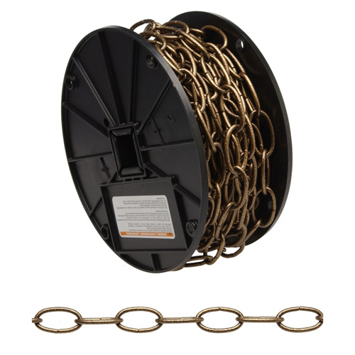 Chaîne d&eacute;corative, Acier au carbone, #10 x 60' (18,3 m) l, Charge d'utilisation 35 lb (0,0175 tonne) St. Lawrence Industrial & Safety Supply