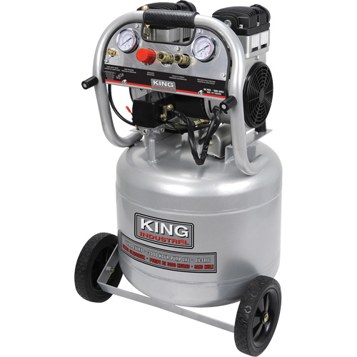 Compresseur &agrave; air sans huile ultra silencieux, &eacute;lectrique, 10 gal. (12 gal. US), 125 PSI, 120/1 V St. Lawrence Industrial & Safety Supply