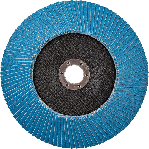 BlueFire R884P Coarse Grit Flap Disc, 7" x 7/8", Type 27, 80 Grit, Zirconia Alumina St. Lawrence Industrial & Safety Supply