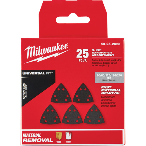 3-1/2" Open-Lok Triangle Sanding Paper Set St. Lawrence Industrial & Safety Supply